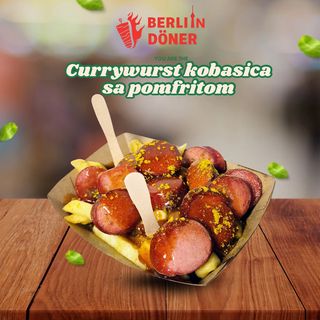 Currywurst kobasica sa pomfritom