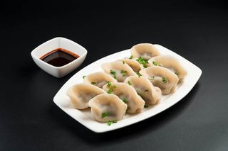 Корейские пельмени вареные 