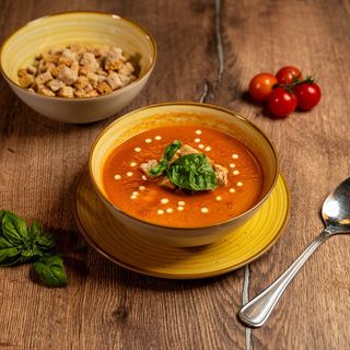 Post - Supă cremă de roşii cu crutoane - post