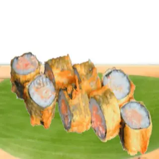 63-Crispy Maki Con Salmón (8 Pzs.)