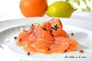 Carpaccio Salmón Ahumado (100 G.)