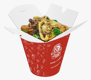 Лапша с морепродуктами