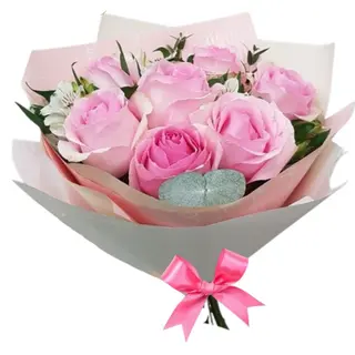 Ramo 7 Rosas Rosadas