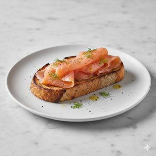 Tostada De Salmón Ahumado