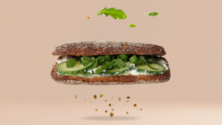 Kanapka skandynawska z twarożkiem