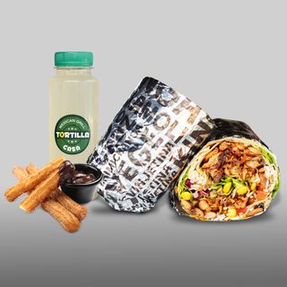 Burrito piletina+limunada+churos