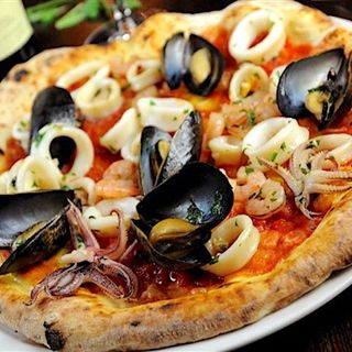 Pizza fruits de mer