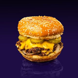 Oklahoma Double Burger + pomfrit