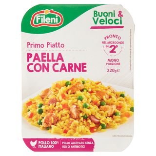 Fileni Buoni & Veloci Primo Piatto Paella con Carne 0,220 kg