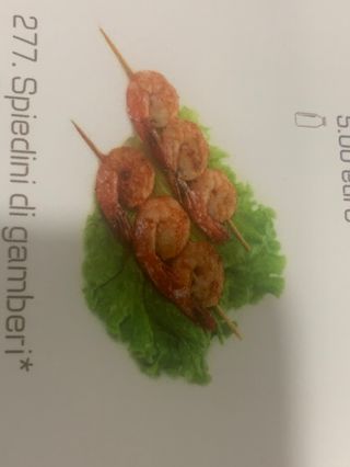277.Spiedini di gamberi. 2pz