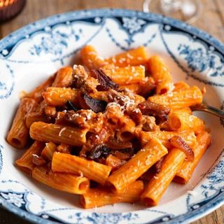 penne rigate ala boscaiola veggie