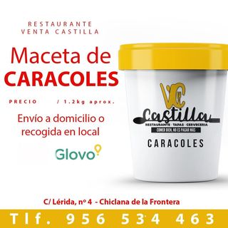 Macetas De Caracoles Al Poleo (1 Kg aprox)