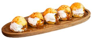 PAN DE QUESO RELLENO DE DULCE DE LECHE Y QUESO