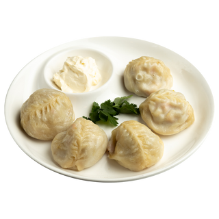 Манты на пару 5шт