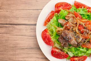 Chicken liver salad