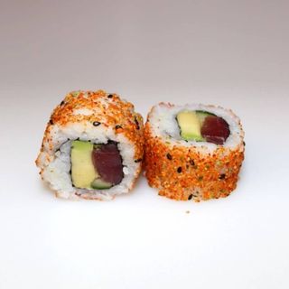 52. Spicy atún Roll, 8 piezas