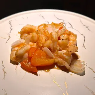 Gamberi agrodolce