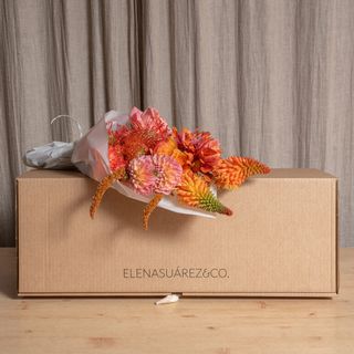 Selección Flores Temporada Tonos Naranjas 20 Tallos