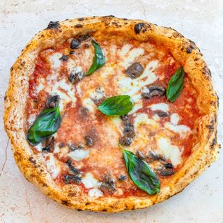 Margherita ai funghi vegana