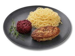Kotlet drobiowo-wieprzowy Котлета з курятини та свинини зі спагеті (400g)