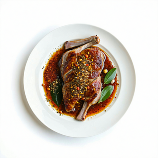 Pato Asado Con Especias