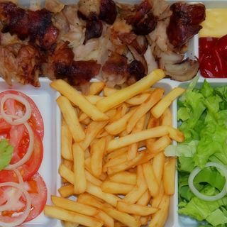 Plato King Con Patatas Y Arroz