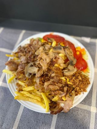 Kebab em Prato