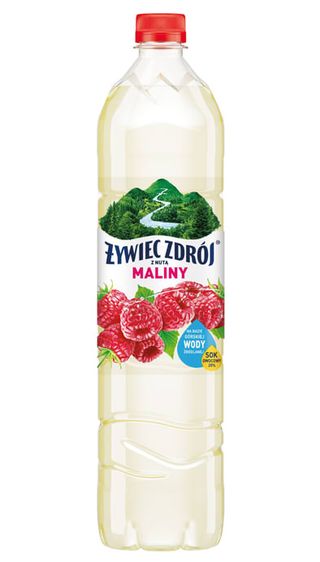 Woda niegazowana z nutą maliny Żywiec zdrój. 1.2л