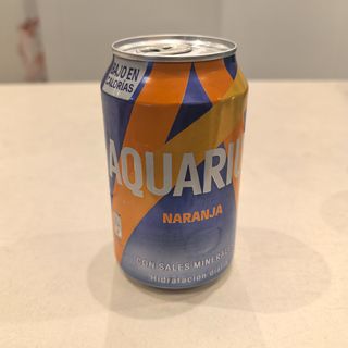 Aquarius naranja lata 