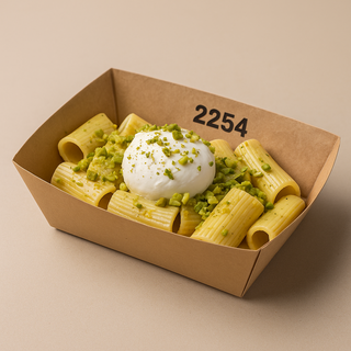 Rigatoni al Pesto de Pistacho y Burrata (100 gr)