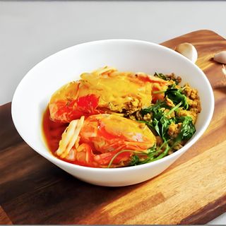 73 Gamberi in salsa curry