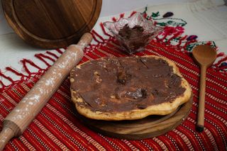 Langos cu Nutella