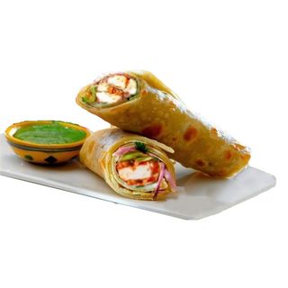 Paneer chat roll