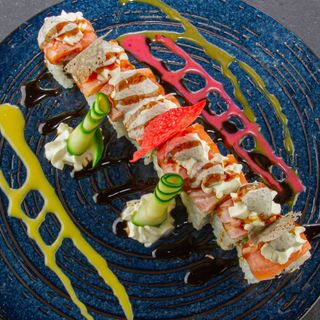 URAMAKI SALMON FRITTO TRUFFLE - 8pezzi