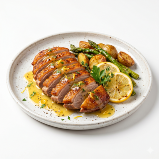 Pato Asado Con Salsa De Limón