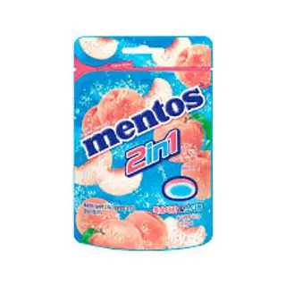 Mentos 2in1 Peach Soda Flavor 45gr.