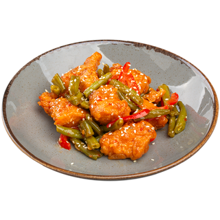 індичка з овочами в соусі світ чілі(вин*