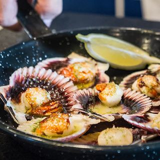 Zamburiñas a la plancha