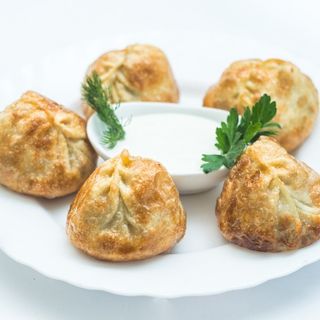 Манты жаренный