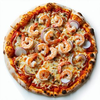 Pizza surimi e gamberetti