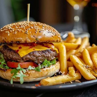 Beef Burger + Fries