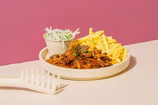 Garlic steak cu Cartofi Prajiti