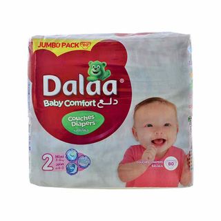 Couches bébé baby comfort jumbo pack taille 2 mini x80pcs  - DALAA