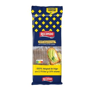 Pan Tostado Integral Recondo 675 G.
