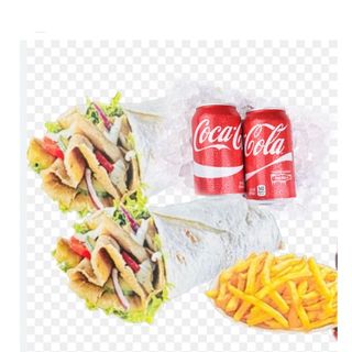 Menu de dos kebabs 