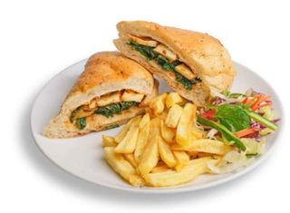 Grilled Halloumi Spinach Sandwich