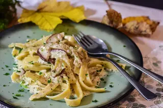 Pasta sa biftekom i vrganjima