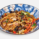 Хрустящий катцу удон с пак чой