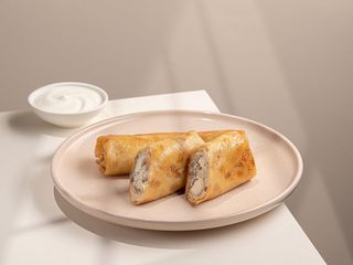 Млинці з курочкою та грибами