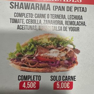 Shawarma Solo Carne